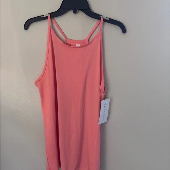ATHLETA NWT Coral Pink Women's athletic Top - Picture 2 of 6